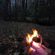 There is a nice little creek there so I got water sounds and crackling firewood. Perfect.